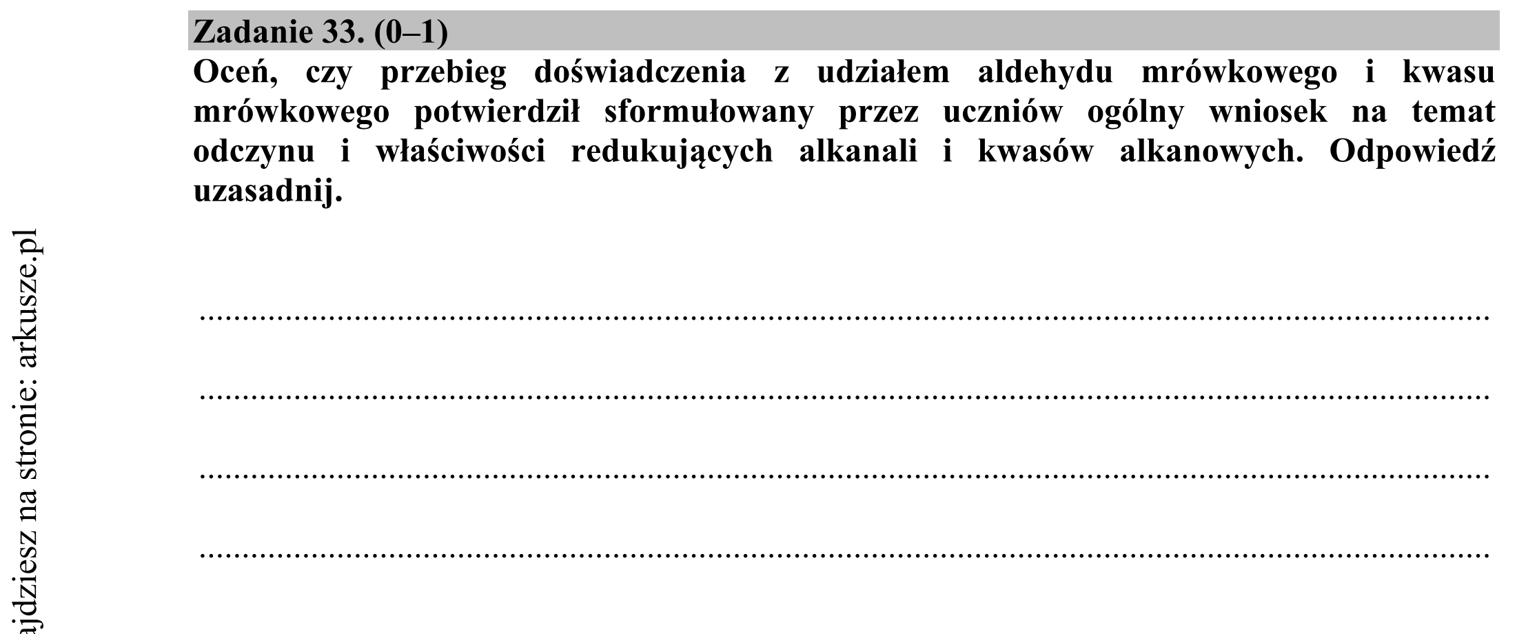 Matura dodatkowa, czerwiec 2015, zadanie 33