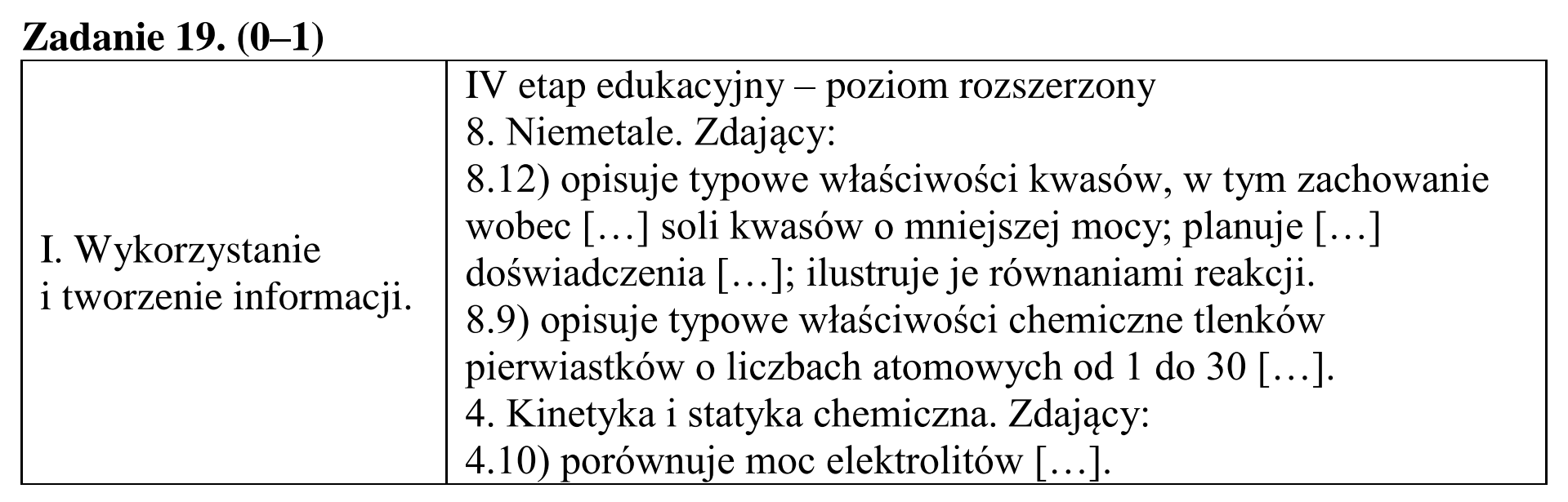Matura dodatkowa, czerwiec 2016, odpowiedź do zadania 19, fragment 1
