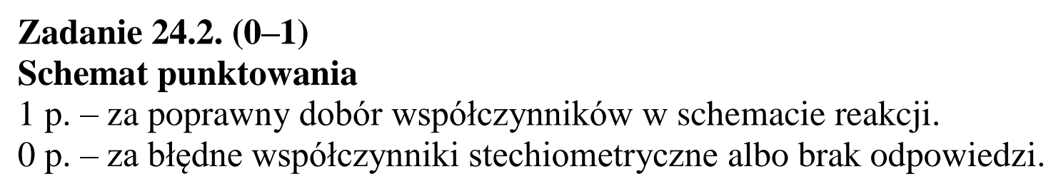 Matura dodatkowa, czerwiec 2016, odpowiedź do zadania 24.2, fragment 1
