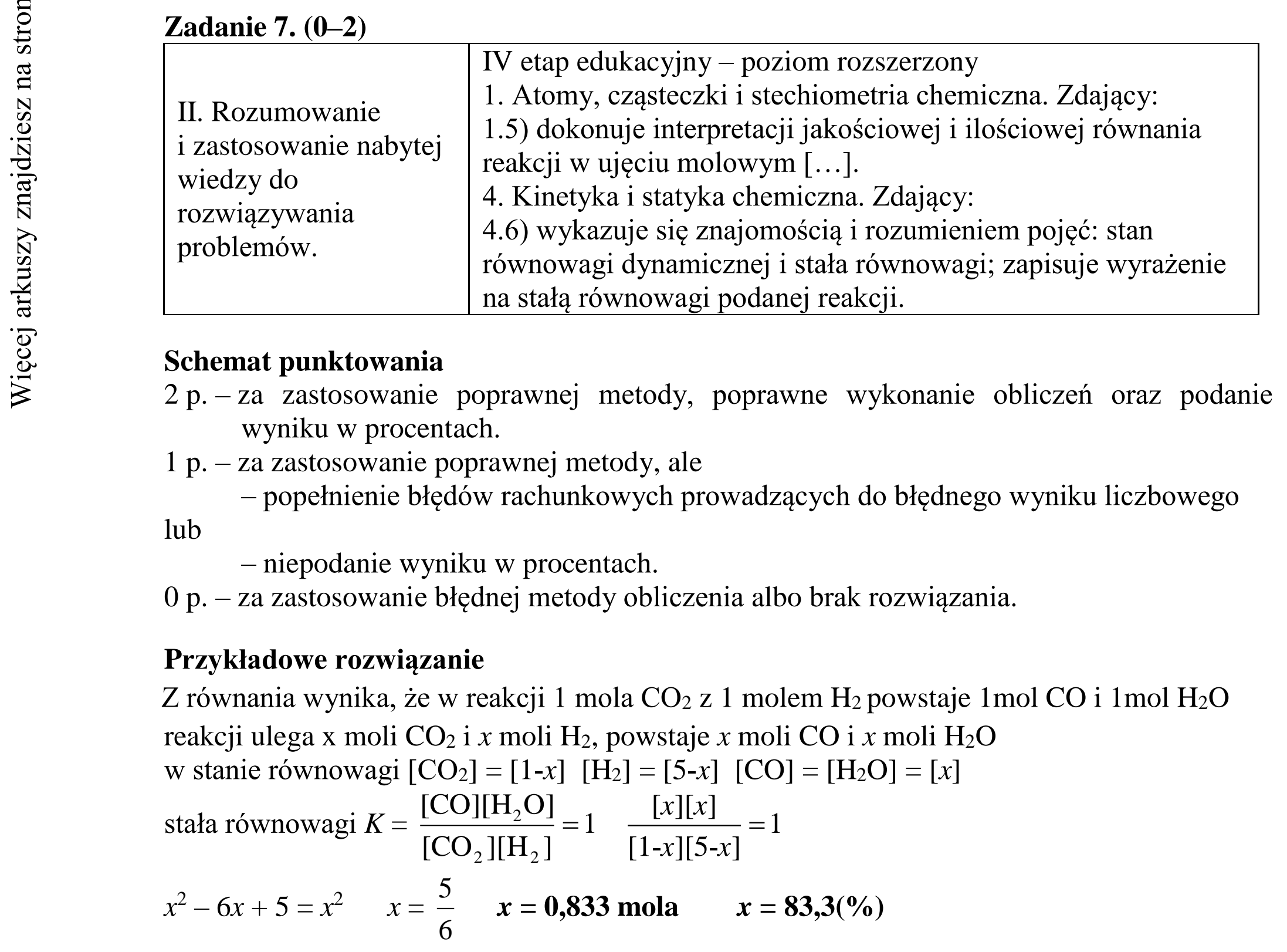 Matura dodatkowa, czerwiec 2016, odpowiedź do zadania 7