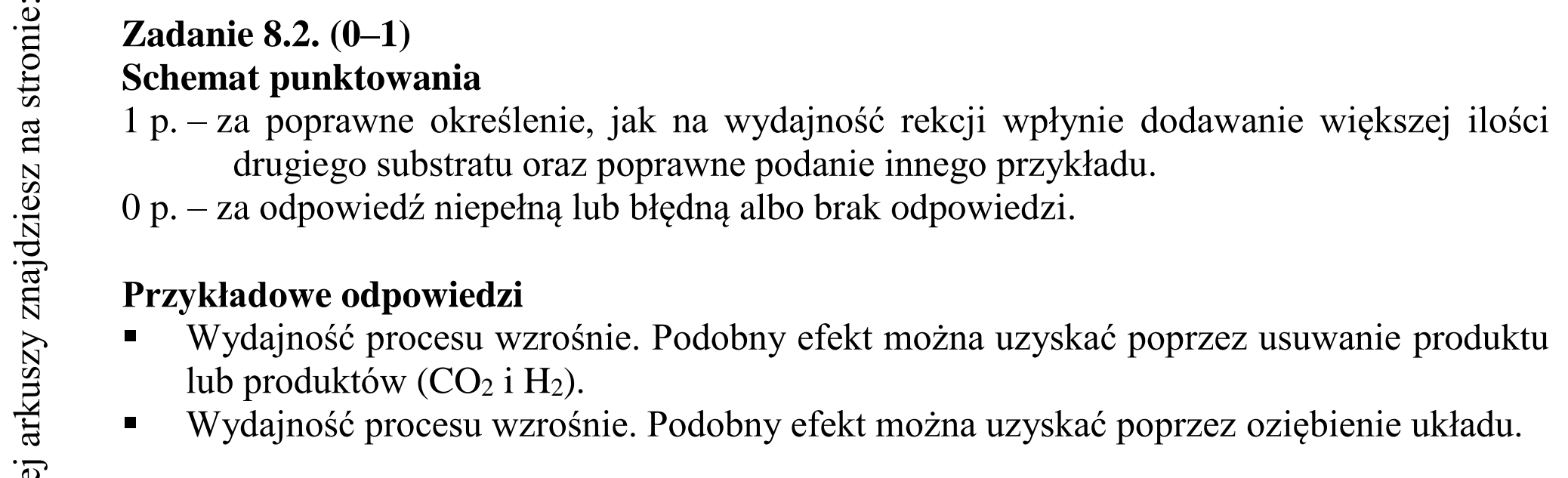 Matura dodatkowa, czerwiec 2016, odpowiedź do zadania 8.2