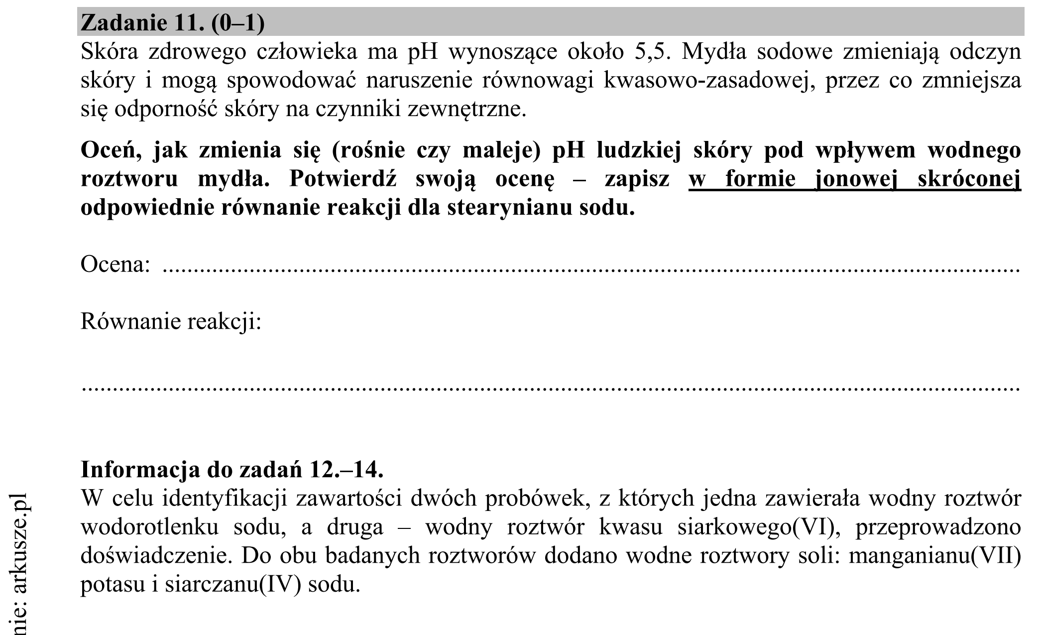 Matura dodatkowa, czerwiec 2016, zadanie 11