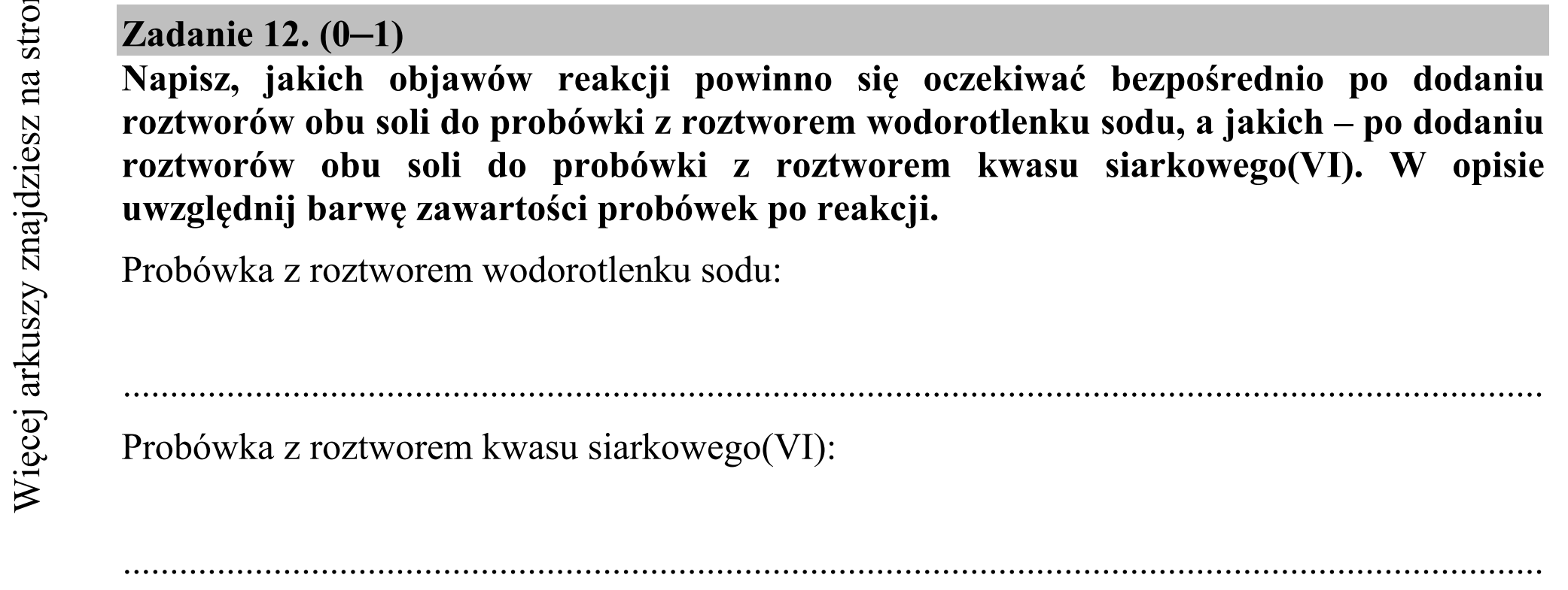 Matura dodatkowa, czerwiec 2016, zadanie 12