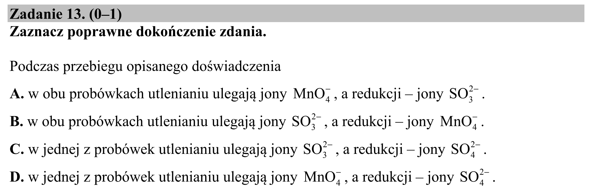 Matura dodatkowa, czerwiec 2016, zadanie 13