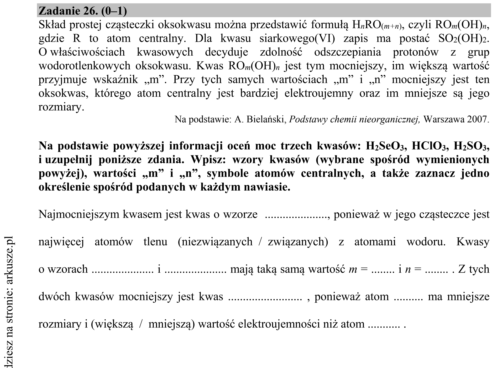 Matura dodatkowa, czerwiec 2016, zadanie 26