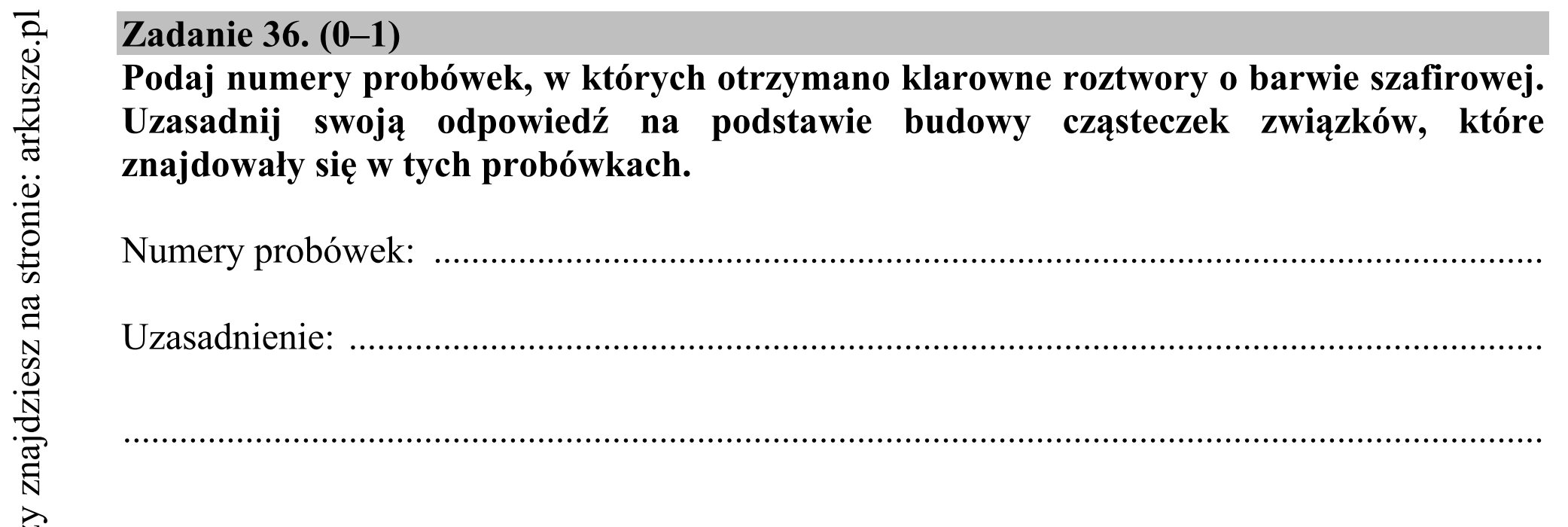 Matura dodatkowa, czerwiec 2016, zadanie 36
