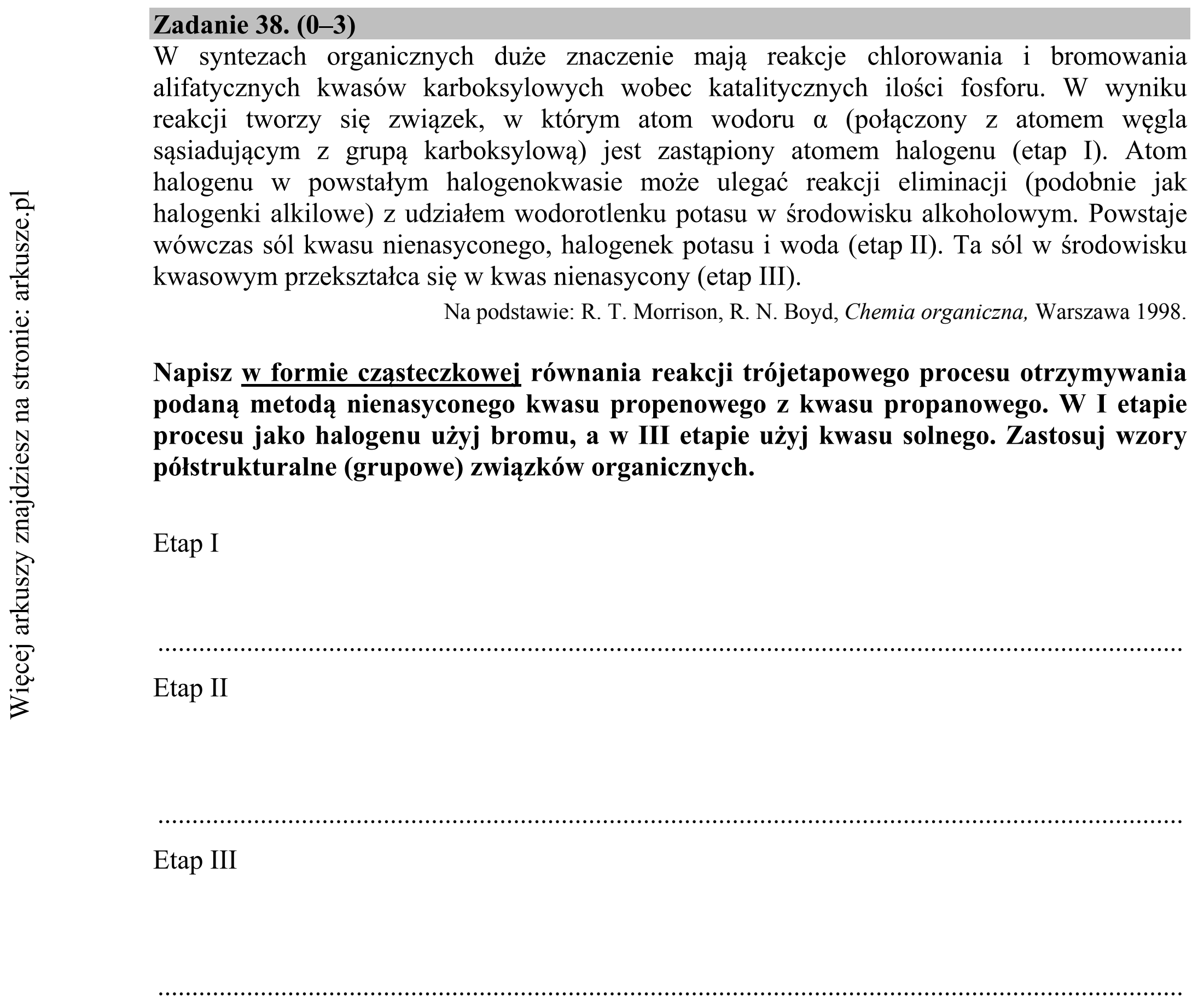 Matura dodatkowa, czerwiec 2016, zadanie 38