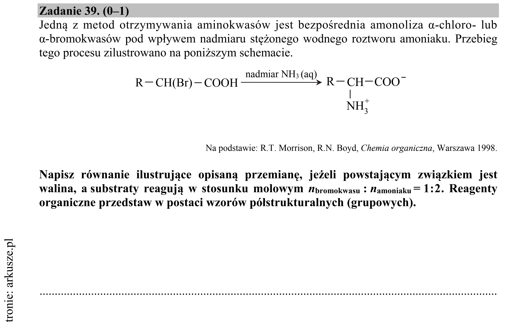 Matura dodatkowa, czerwiec 2016, zadanie 39