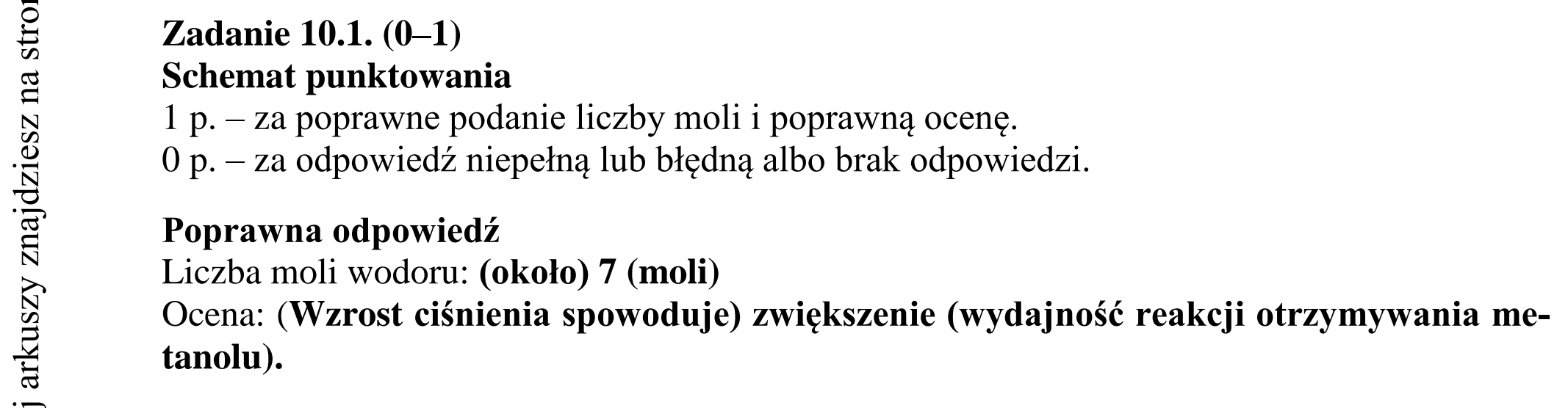 Matura dodatkowa, czerwiec 2017, odpowiedź do zadania 10.1