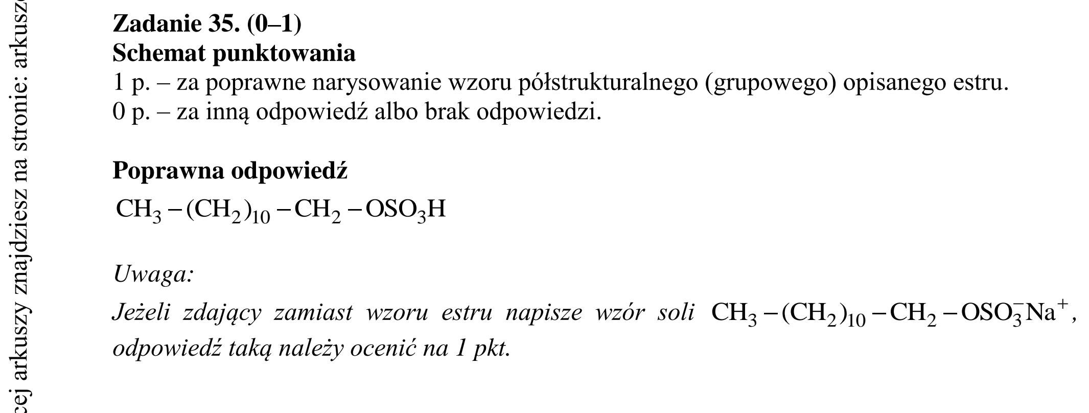 Matura dodatkowa, czerwiec 2017, odpowiedź do zadania 35