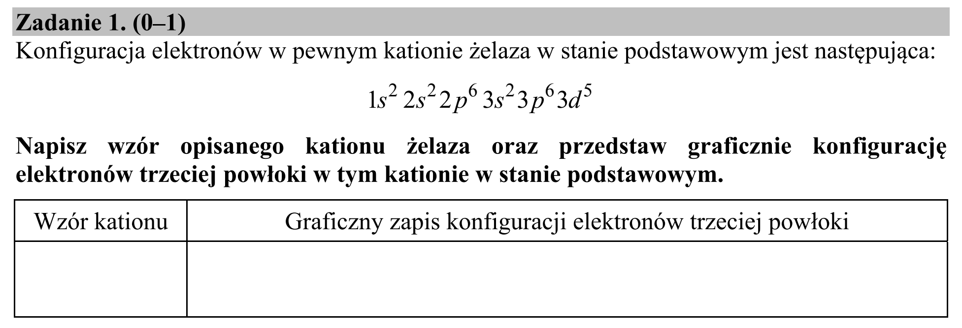 Matura dodatkowa, czerwiec 2017, zadanie 1