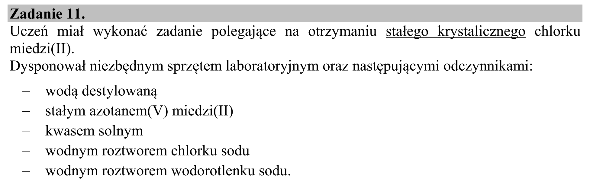 Matura dodatkowa, czerwiec 2017, wstęp zadania 11