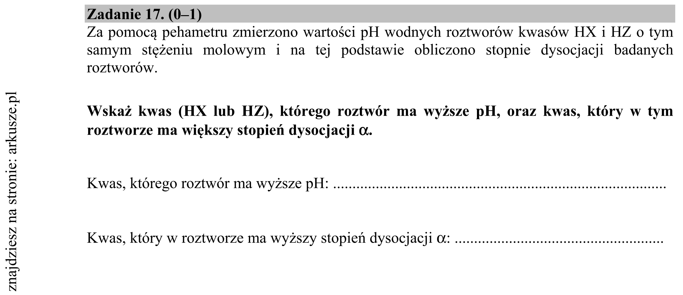Matura dodatkowa, czerwiec 2017, zadanie 17