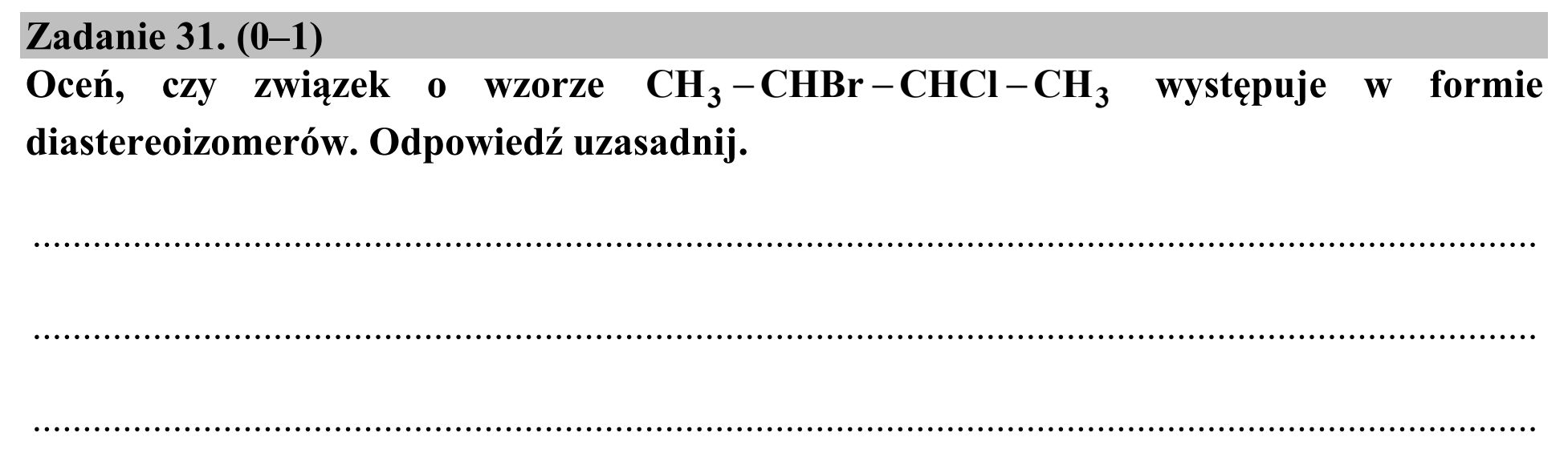 Matura dodatkowa, czerwiec 2017, zadanie 31