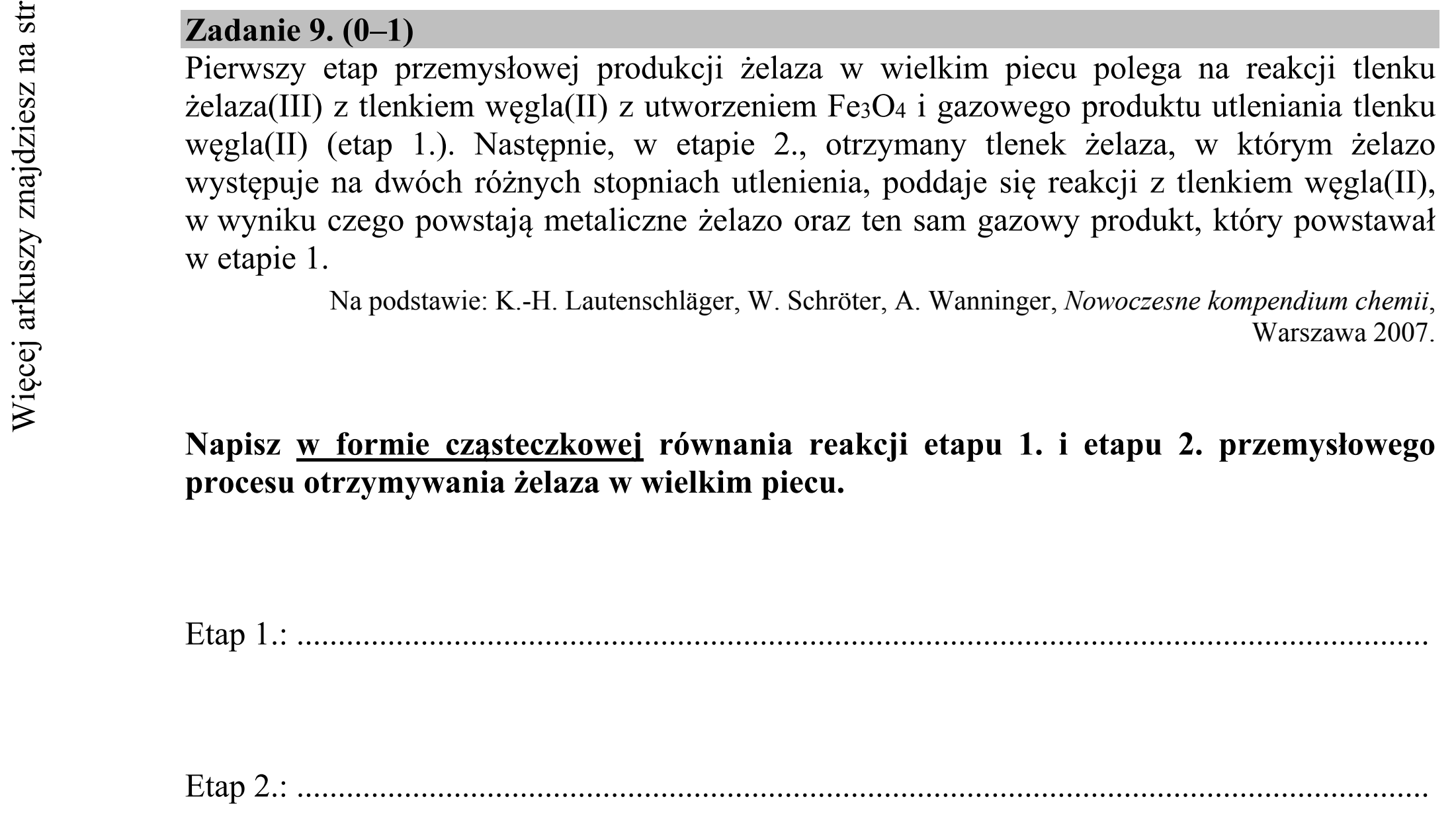 Matura dodatkowa, czerwiec 2017, zadanie 9