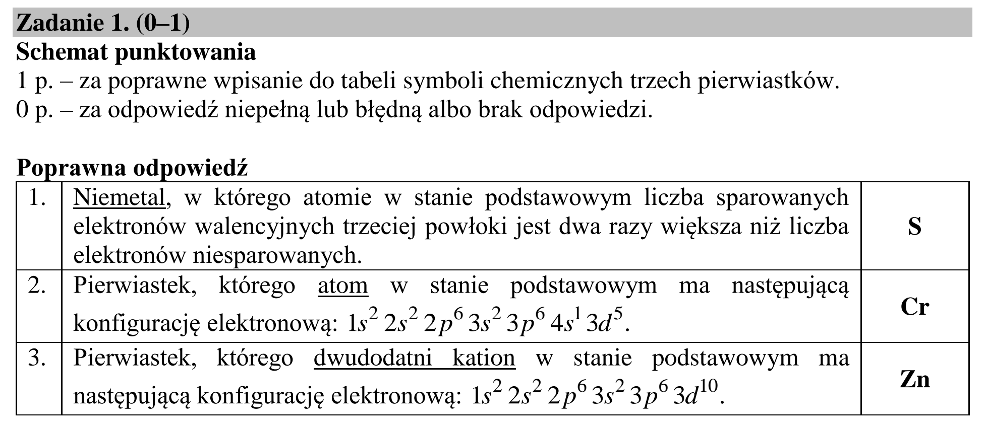 Matura dodatkowa, czerwiec 2018, odpowiedź do zadania 1
