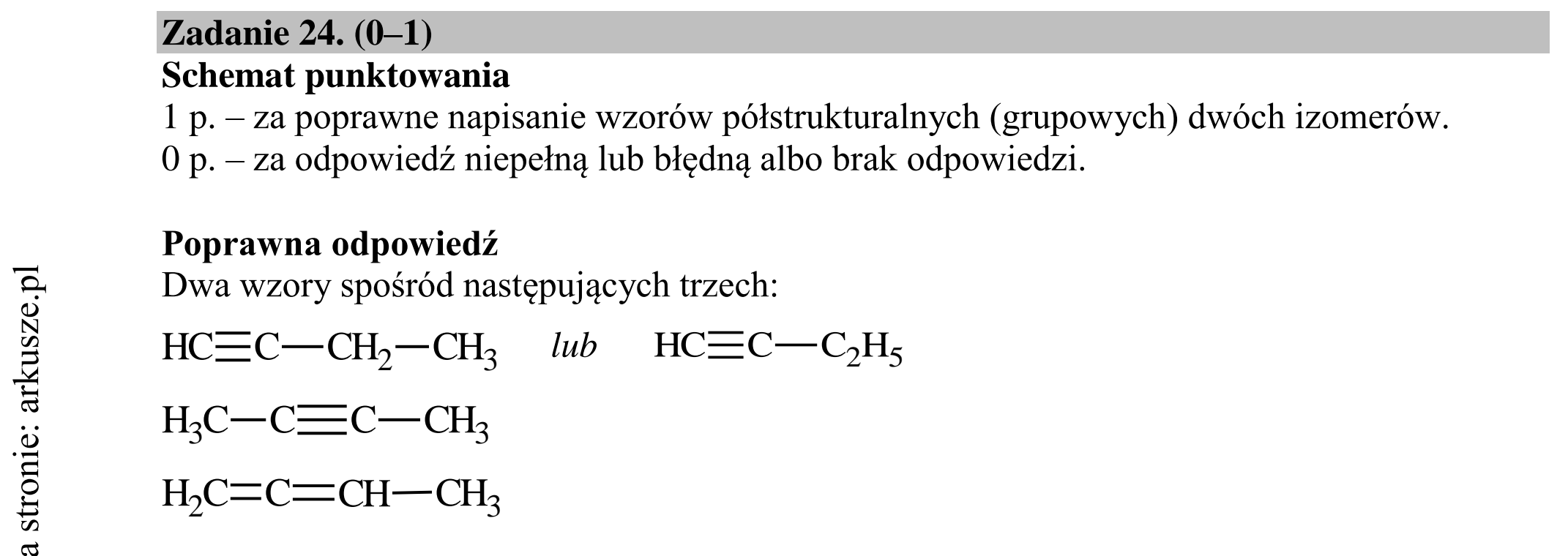 Matura dodatkowa, czerwiec 2018, odpowiedź do zadania 24