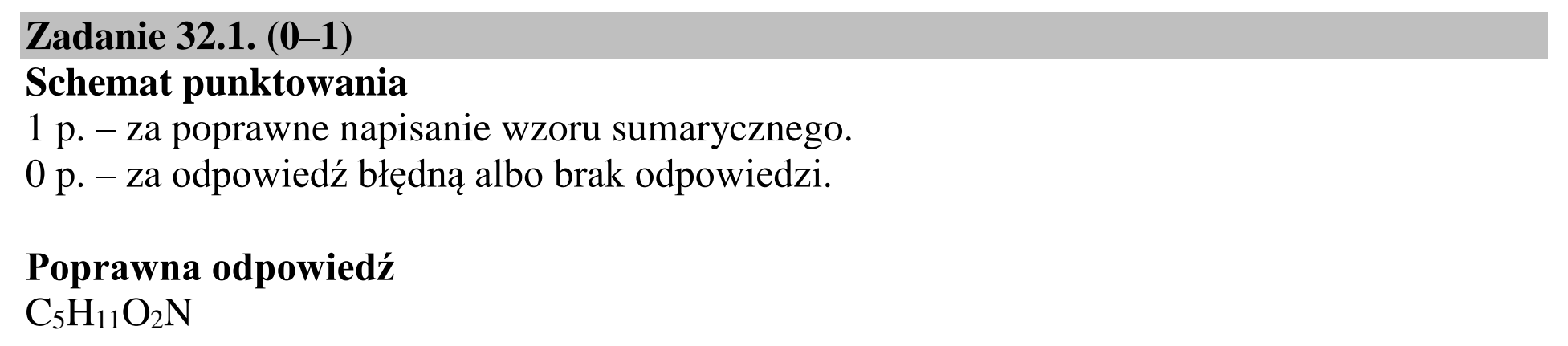 Matura dodatkowa, czerwiec 2018, odpowiedź do zadania 32.1