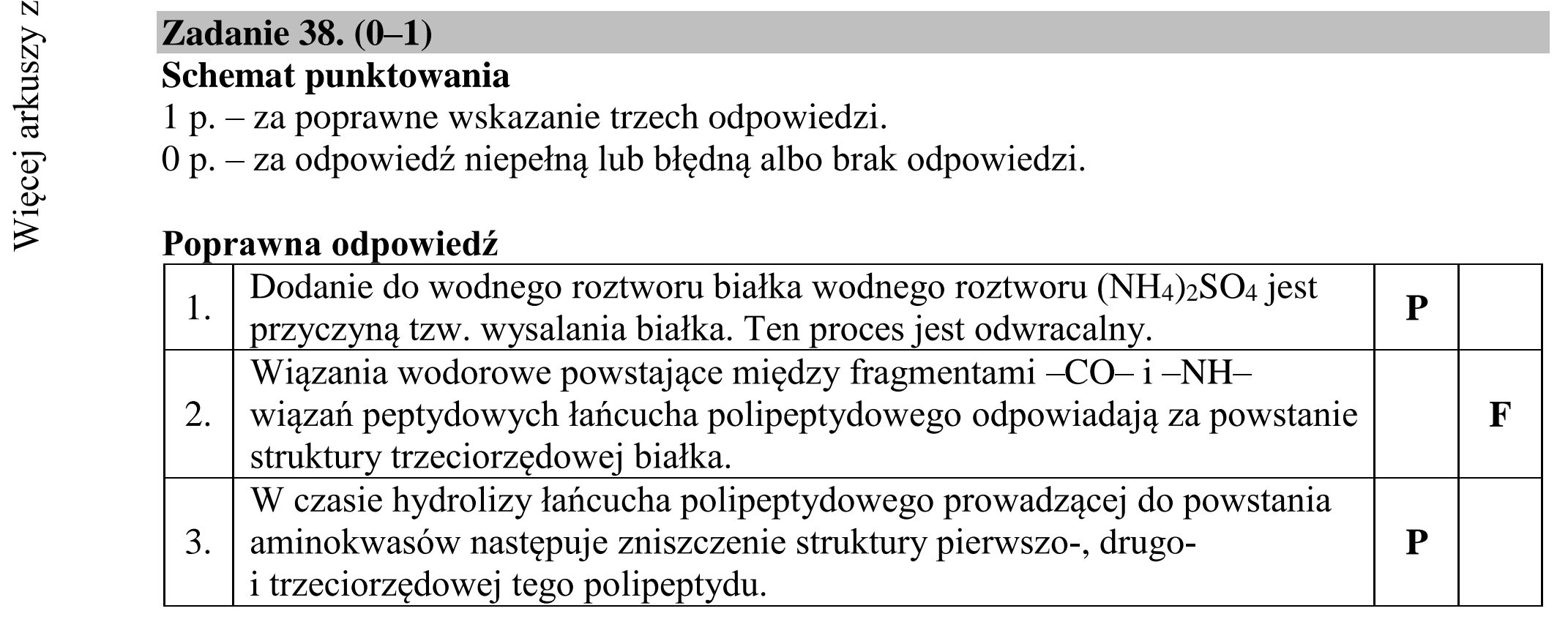 Matura dodatkowa, czerwiec 2018, odpowiedź do zadania 38