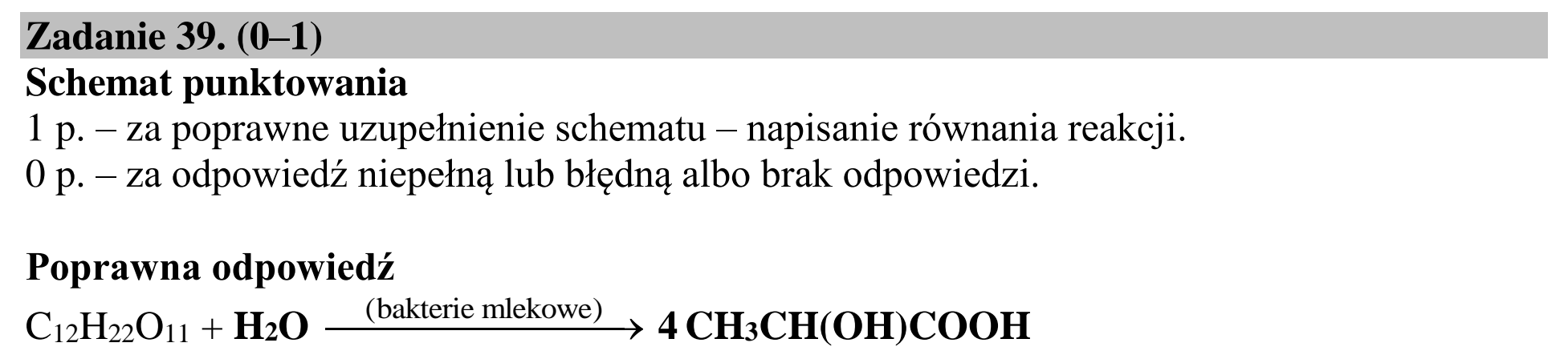 Matura dodatkowa, czerwiec 2018, odpowiedź do zadania 39