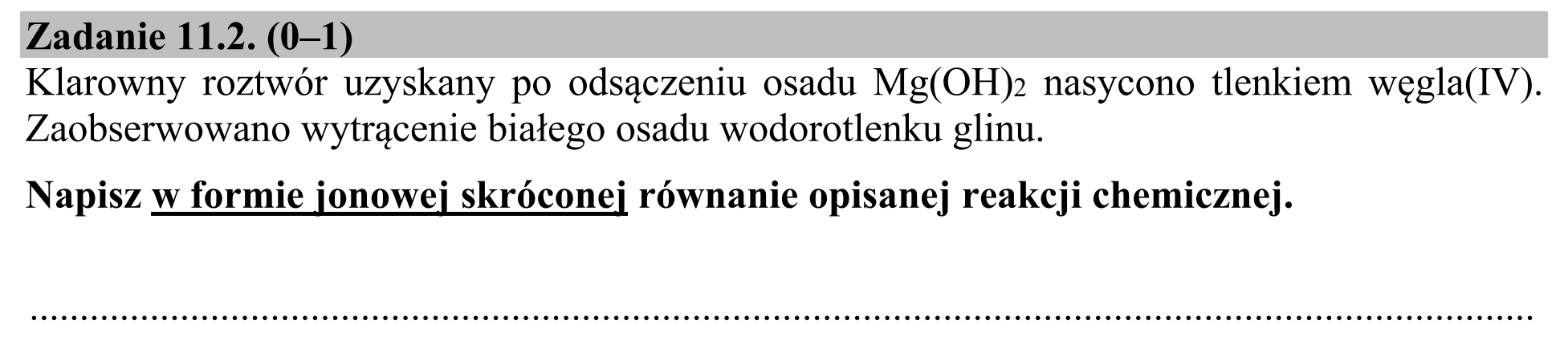 Matura dodatkowa, czerwiec 2018, zadanie 11.2