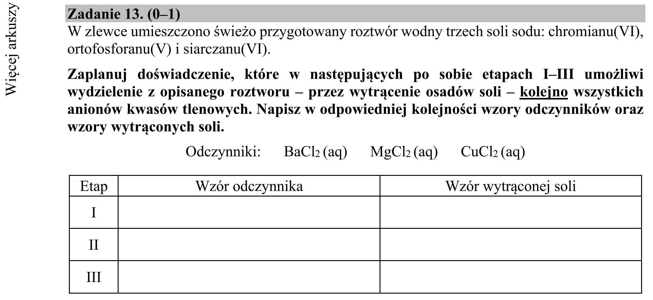 Matura dodatkowa, czerwiec 2018, zadanie 13