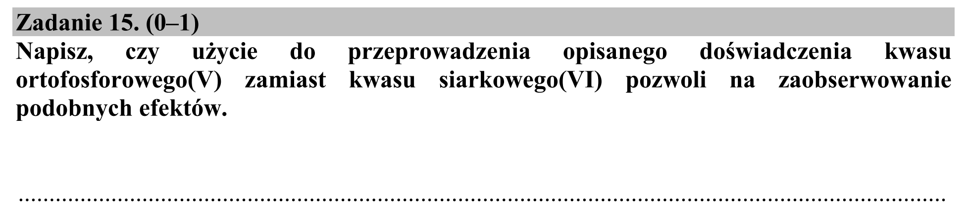Matura dodatkowa, czerwiec 2018, podgląd zadania 15