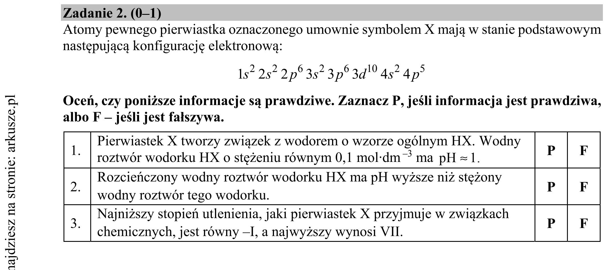 Matura dodatkowa, czerwiec 2018, zadanie 2