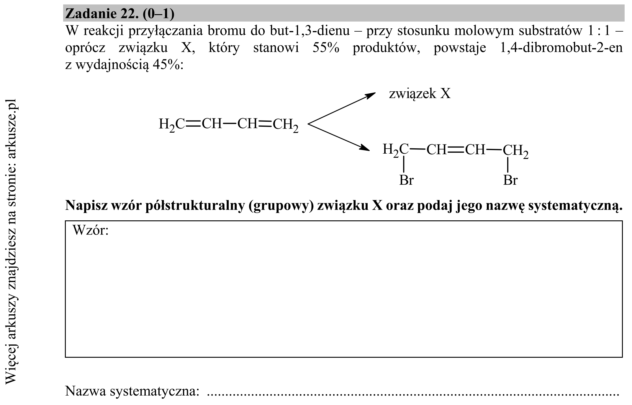 Matura dodatkowa, czerwiec 2018, zadanie 22