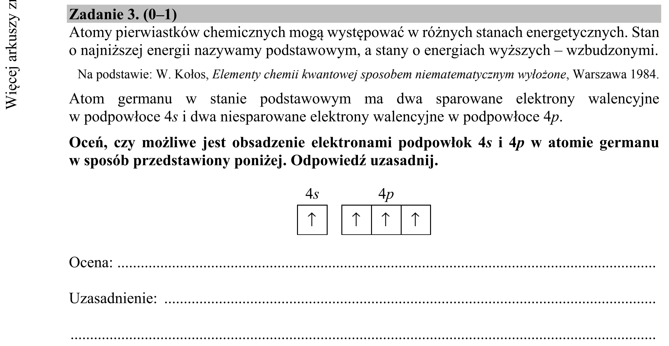Matura dodatkowa, czerwiec 2018, zadanie 3