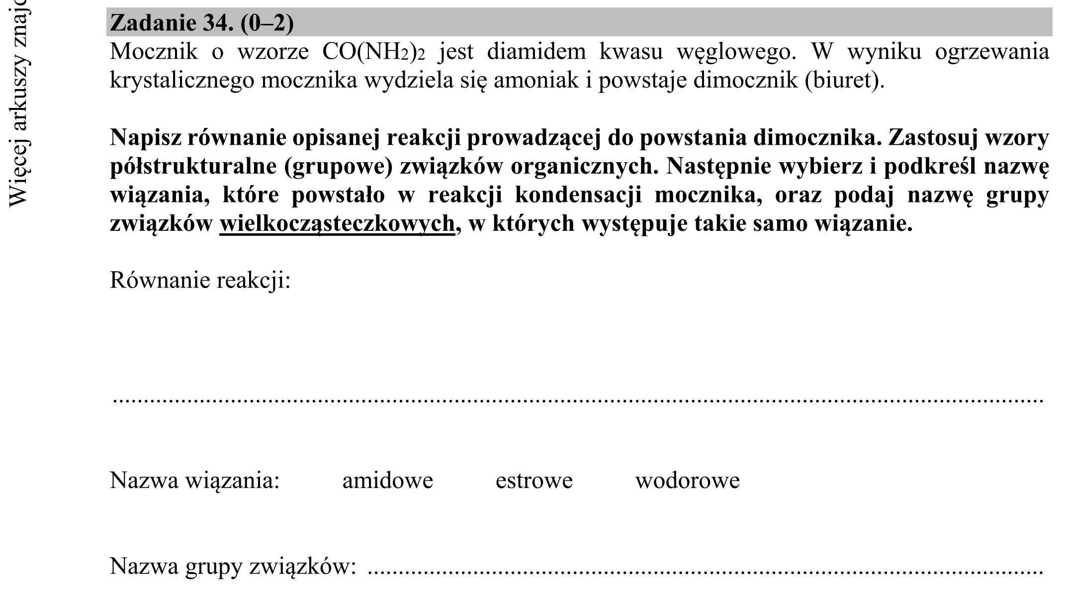 Matura dodatkowa, czerwiec 2018, podgląd zadania 34