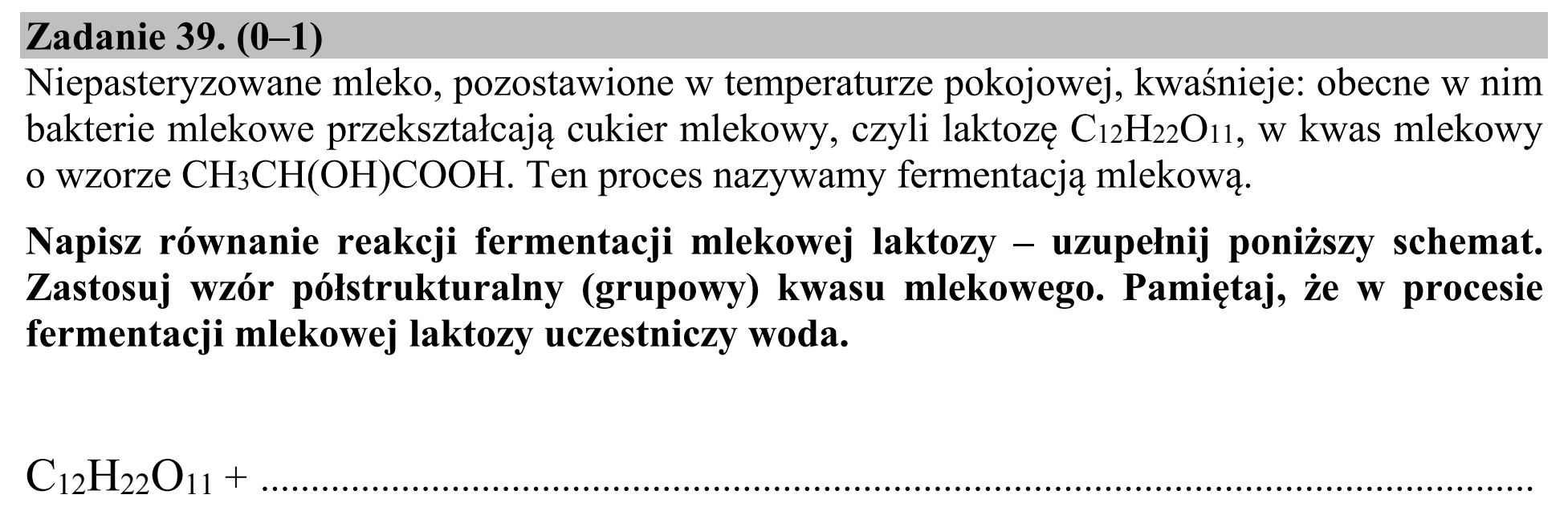Matura dodatkowa, czerwiec 2018, zadanie 39