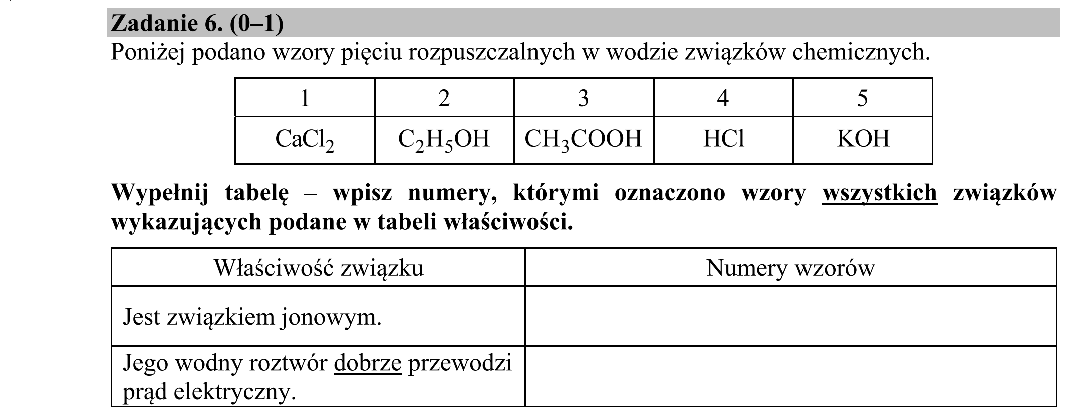 Matura dodatkowa, czerwiec 2018, zadanie 6