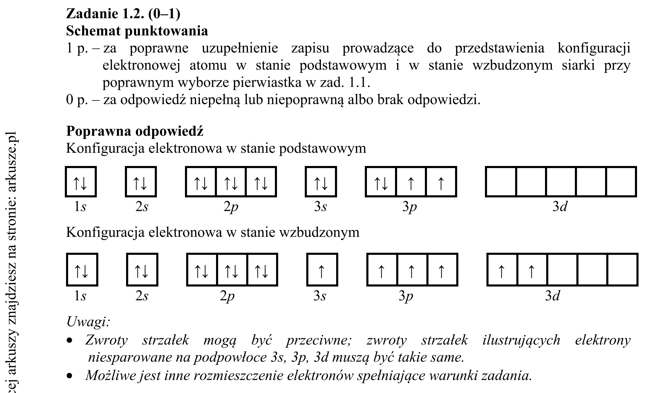Matura dodatkowa, czerwiec 2019, odpowiedź do zadania 1.2