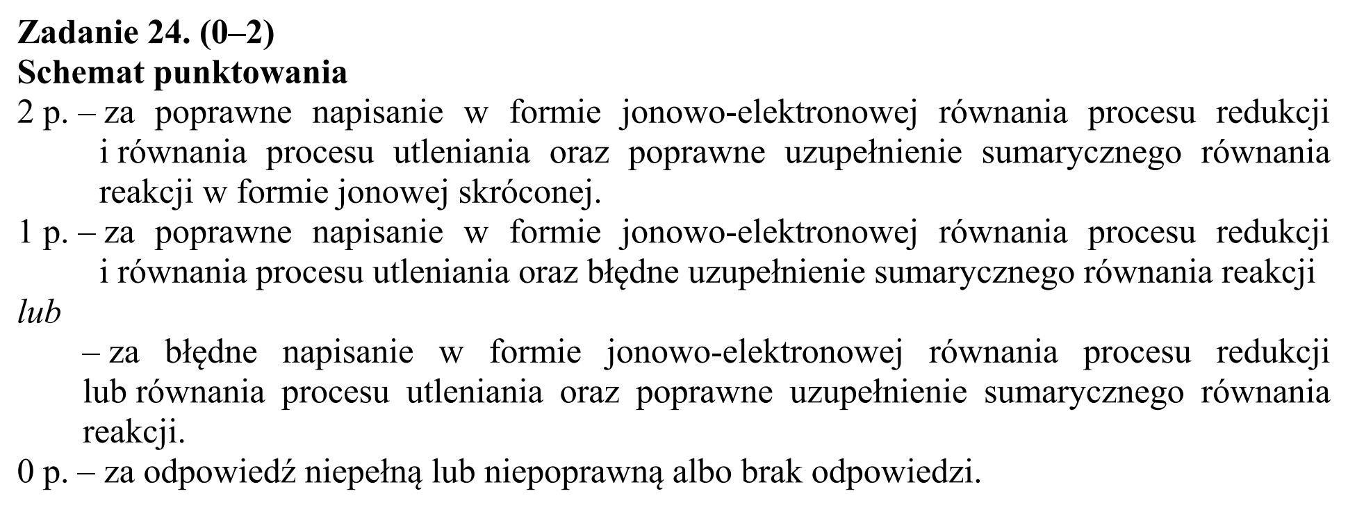 Matura dodatkowa, czerwiec 2019, odpowiedź do zadania 24, fragment 1