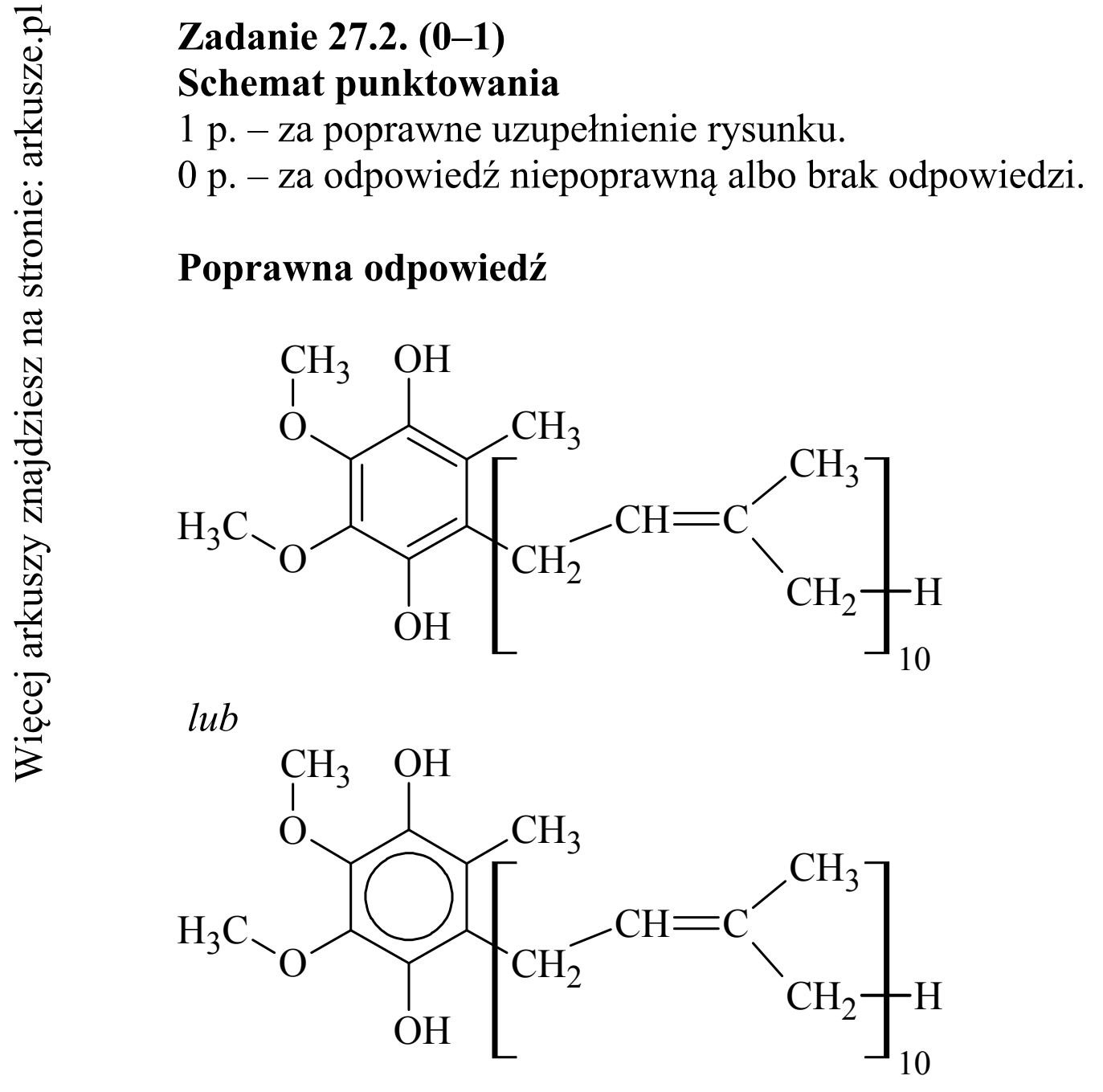 Matura dodatkowa, czerwiec 2019, odpowiedź do zadania 27.2