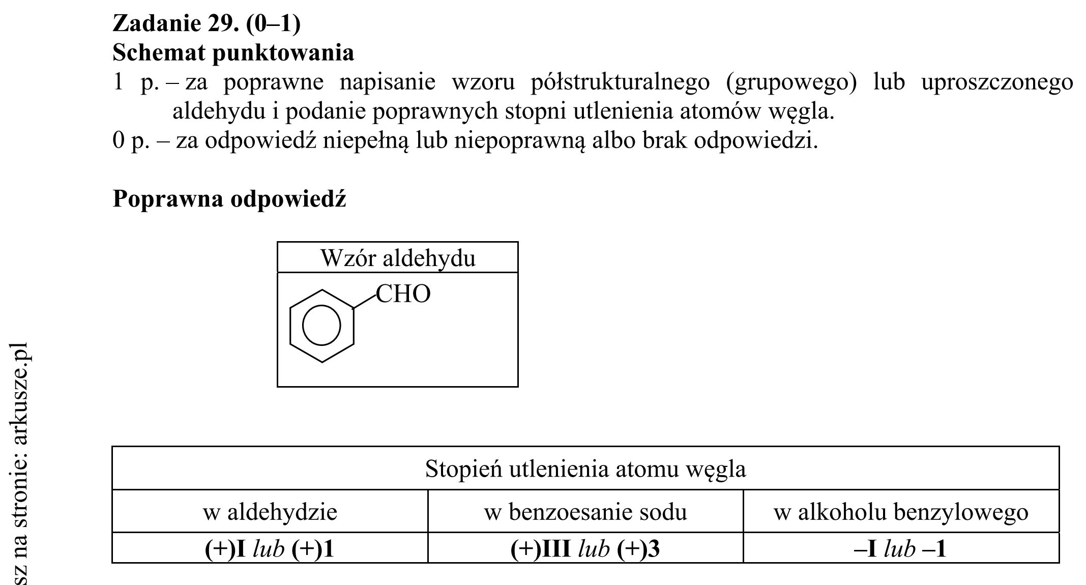 Matura dodatkowa, czerwiec 2019, odpowiedź do zadania 29