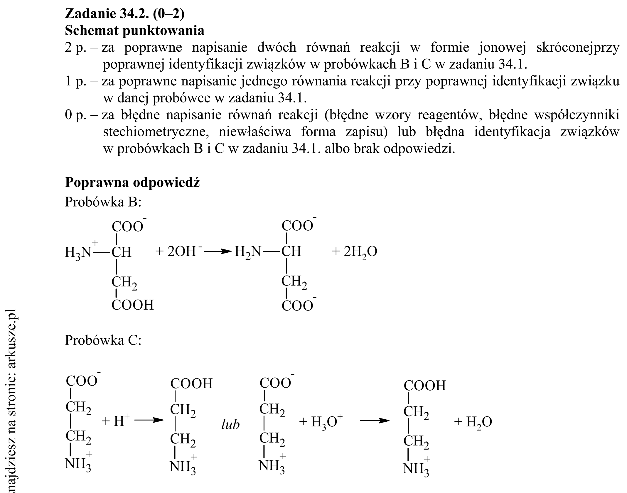 Matura dodatkowa, czerwiec 2019, odpowiedź do zadania 34.2
