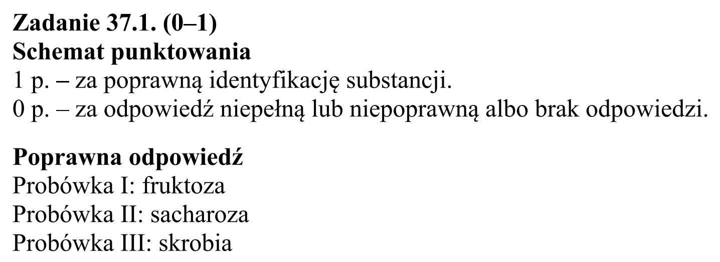 Matura dodatkowa, czerwiec 2019, odpowiedź do zadania 37.1