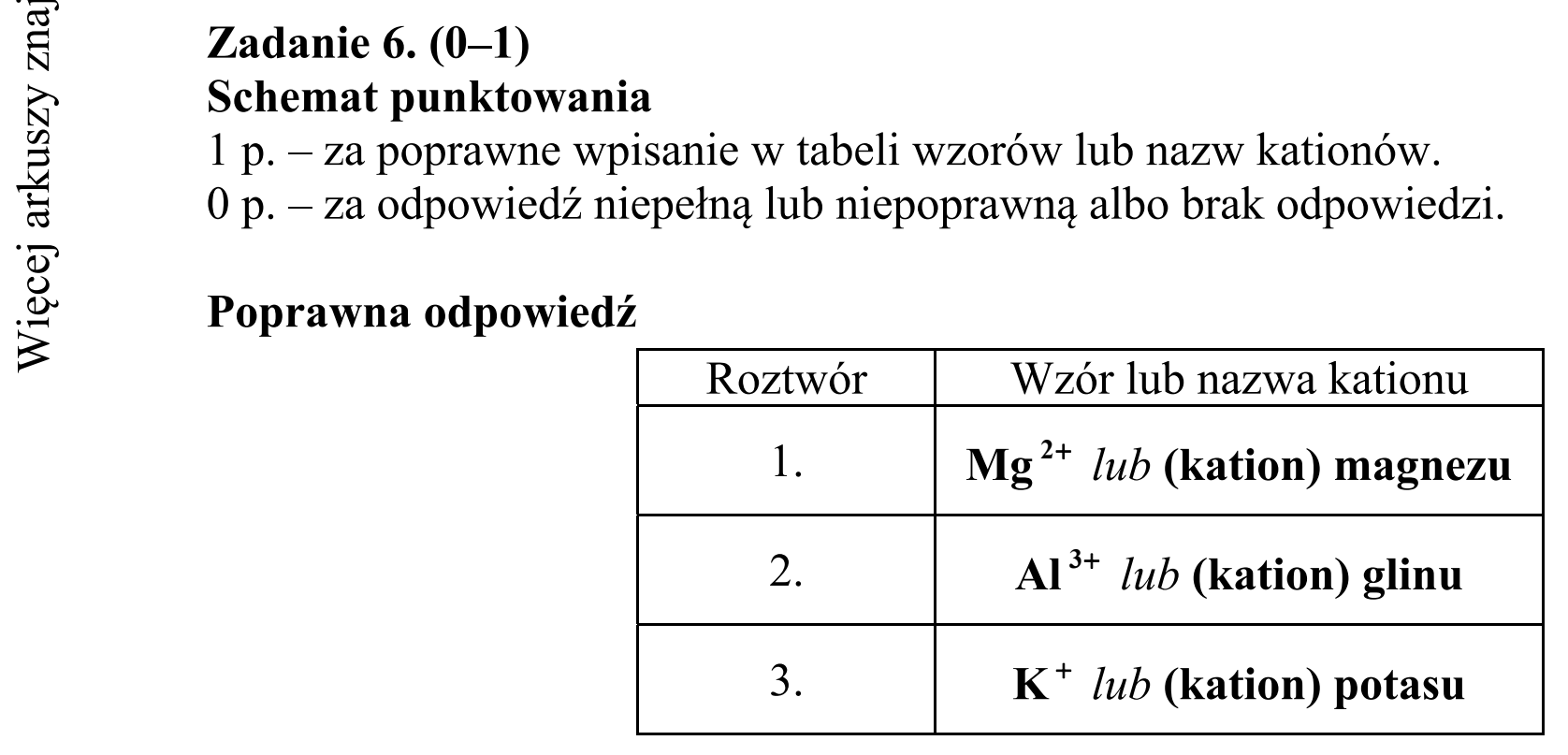Matura dodatkowa, czerwiec 2019, odpowiedź do zadania 6