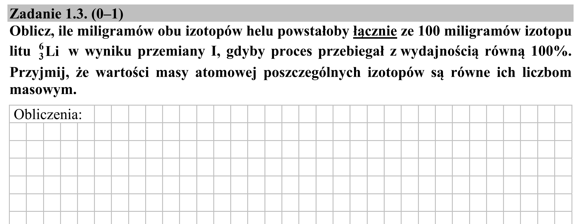 Matura dodatkowa, czerwiec 2019, zadanie 1.3