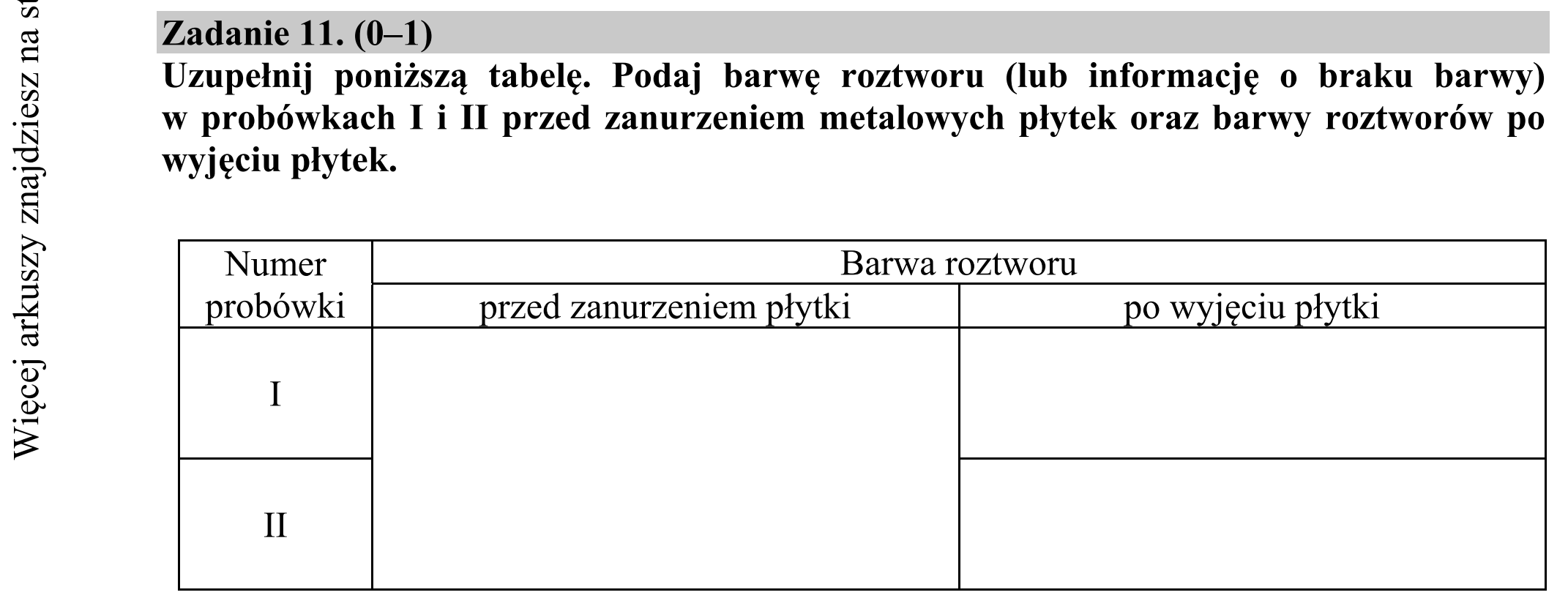 Matura dodatkowa, czerwiec 2019, zadanie 11