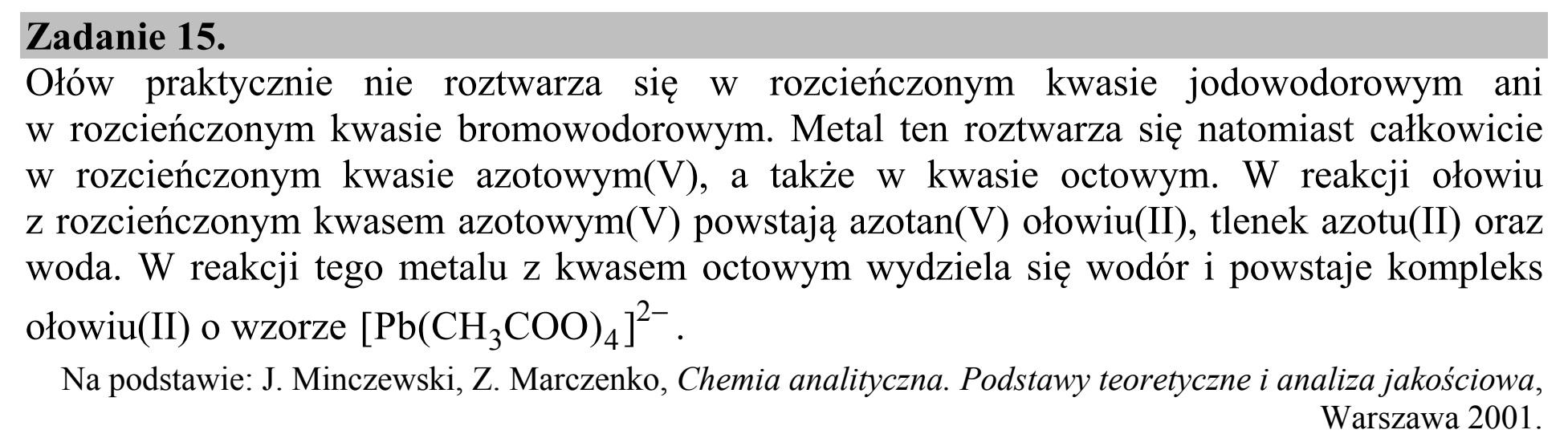 Matura dodatkowa, czerwiec 2019, wstęp zadania 15
