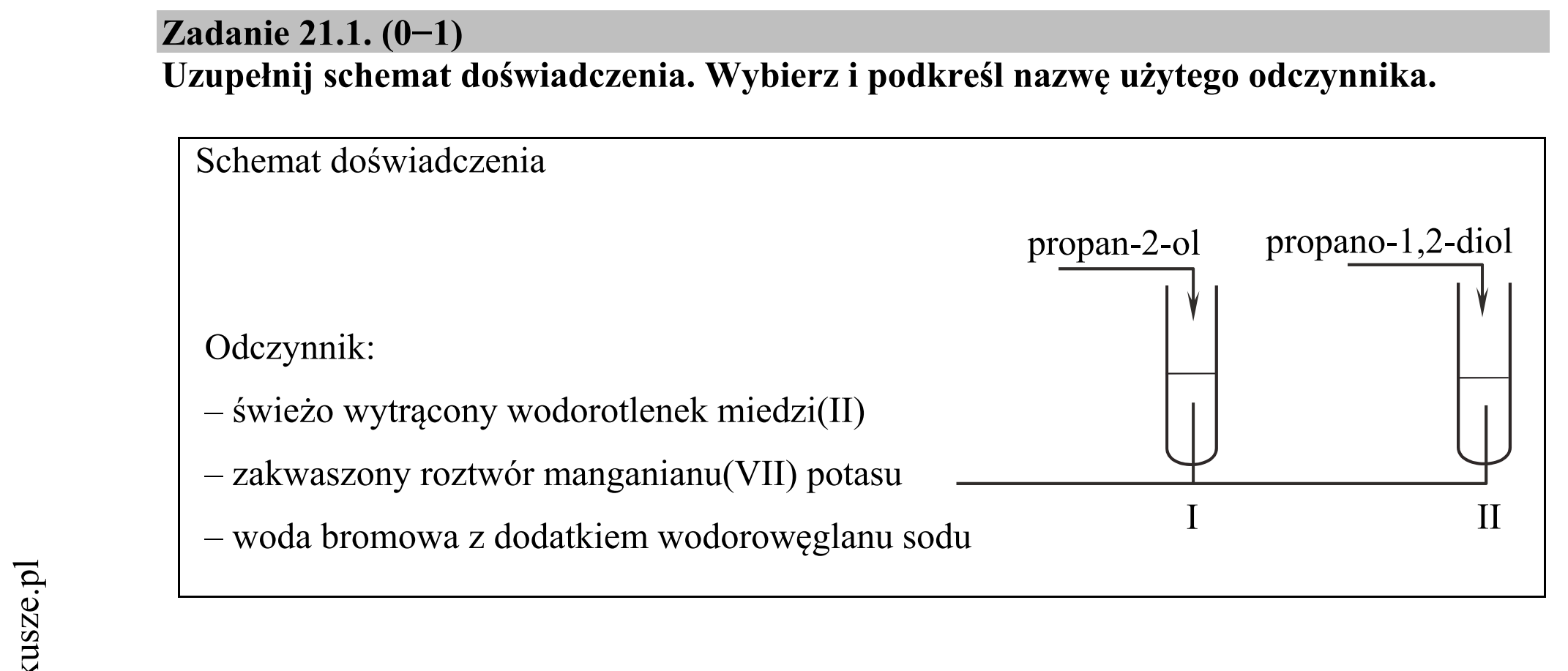 Matura dodatkowa, czerwiec 2019, zadanie 21.1