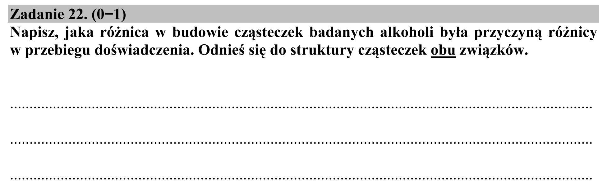 Matura dodatkowa, czerwiec 2019, zadanie 22