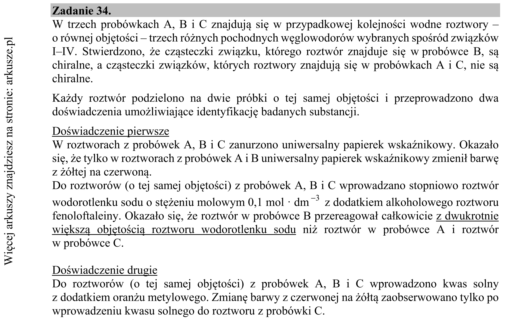 Matura dodatkowa, czerwiec 2019, wstęp zadania 34