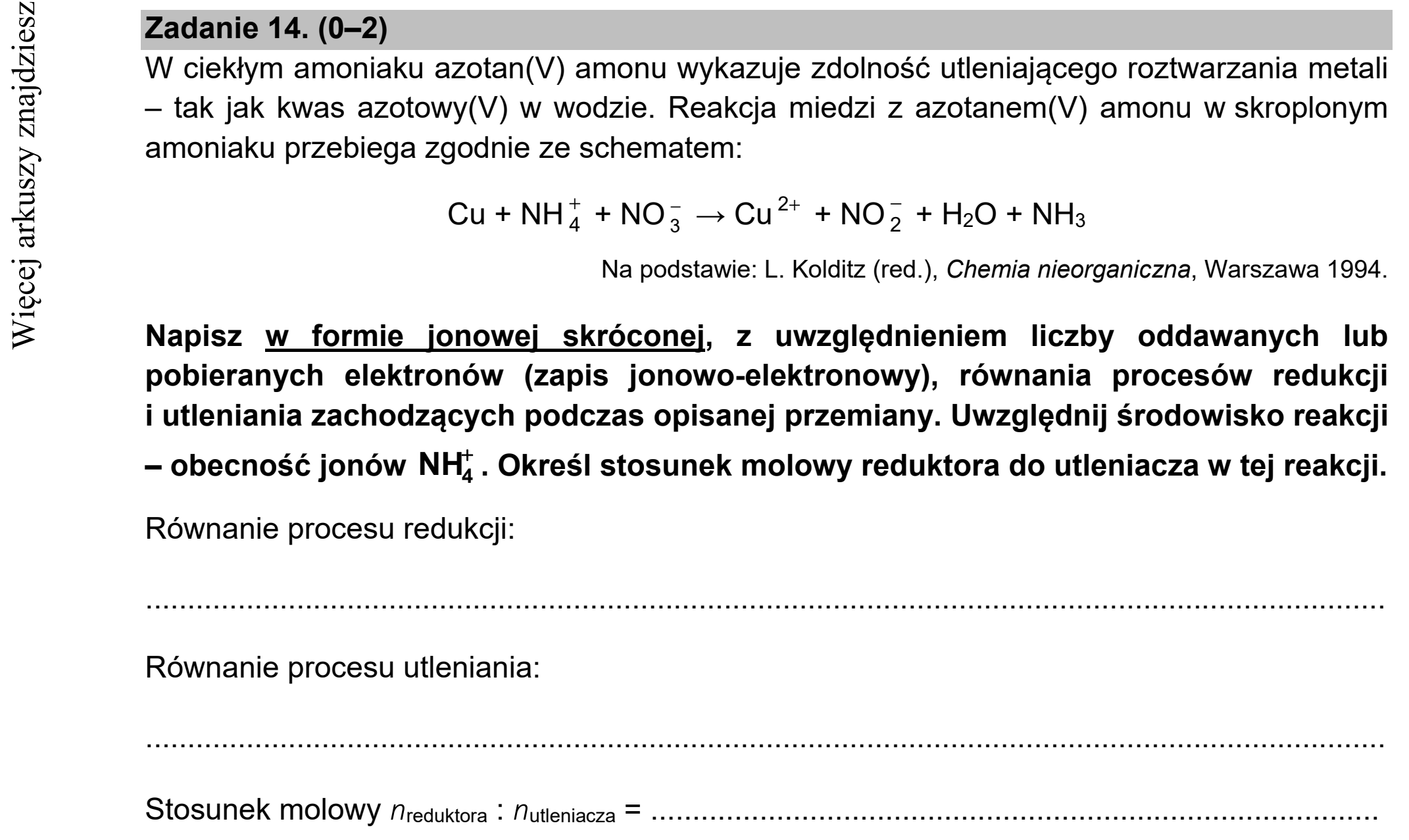 Matura dodatkowa, czerwiec 2021, zadanie 14, fragment 1