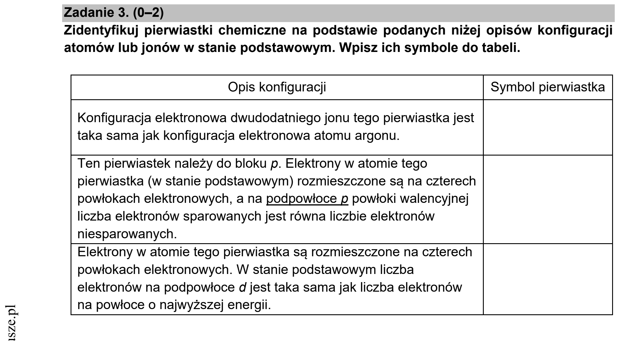 Matura dodatkowa, czerwiec 2021, zadanie 3