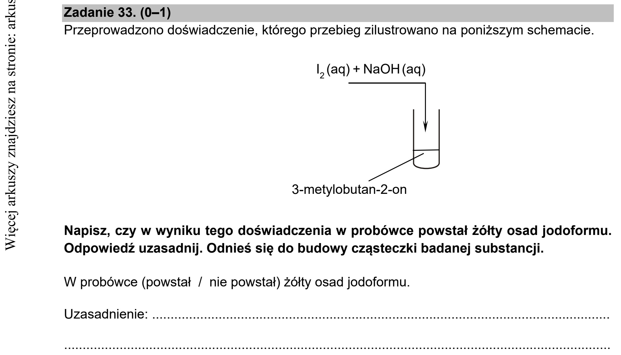 Matura dodatkowa, czerwiec 2021, podgląd zadania 33, fragment 1