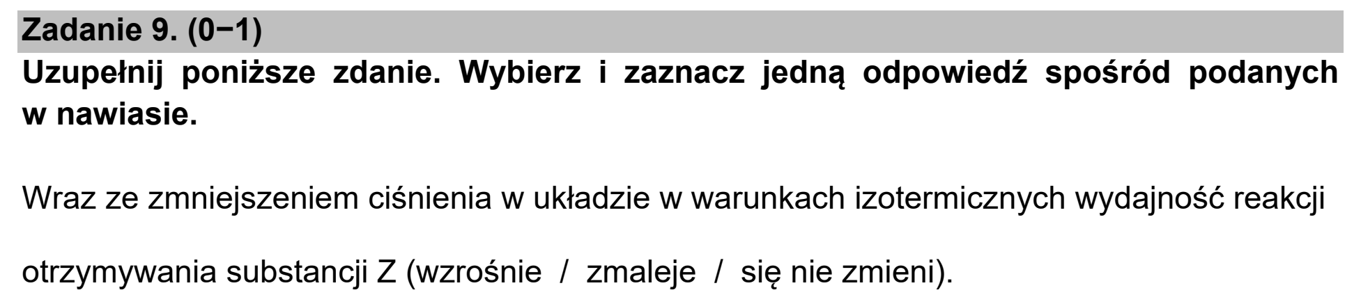 Matura dodatkowa, czerwiec 2021, zadanie 9